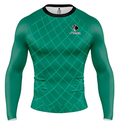 POLERA DE COMPRESIÓN CAMISETA DE COMPRESION DEPORTIVO CALI VERDE- LINEAS COD: 0083 .