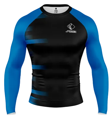 POLERA DE COMPRESIÓN CAMISETA DE COMPRESION PACHUCA VISITANTE 2018 - 2019 NEGRO - AZUL - RECTANGULOS COD: 0085 .