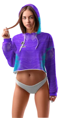 POLERA TOP CROP DAMA COD 0033 MORADO - CELESTE - ESTAMAPADO TIE DYE.