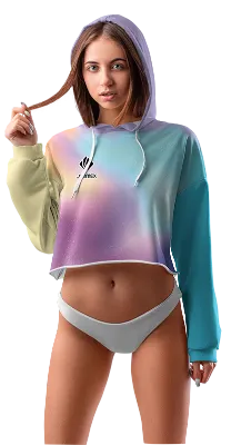 POLERA TOP CROP DAMA COD 0043 AMARILLO - CELESTE - DEGRADE LILA - CELESTE - AMARILLO.