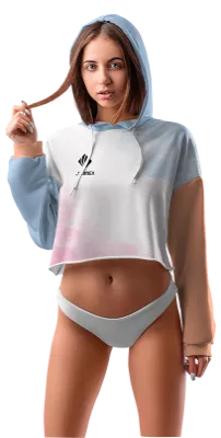 POLERA TOP CROP DAMA COD 0046 CELESTE - BLANCO - ROSADO - ESTAMPADO TIE DYE.