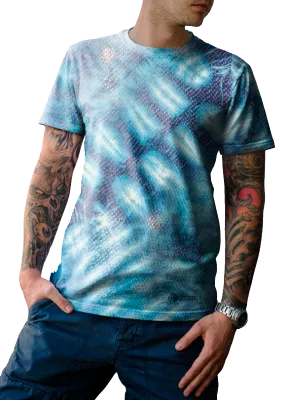 POLO URBANO POLO JUVENIL CELESTE - AZUL - ESTAMPADO TIE DYE COD: 0005 .
