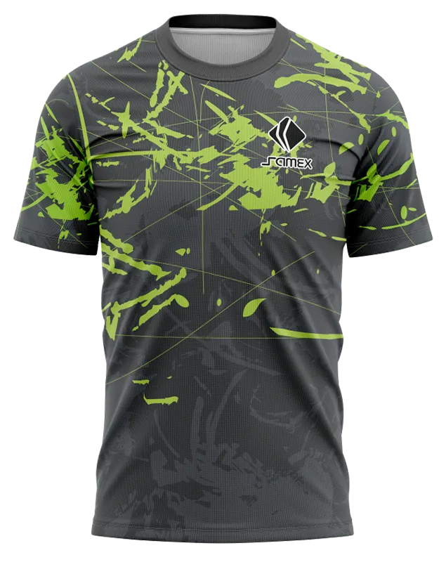 Camisetas Running Cod 0012 GRI - VERDE .