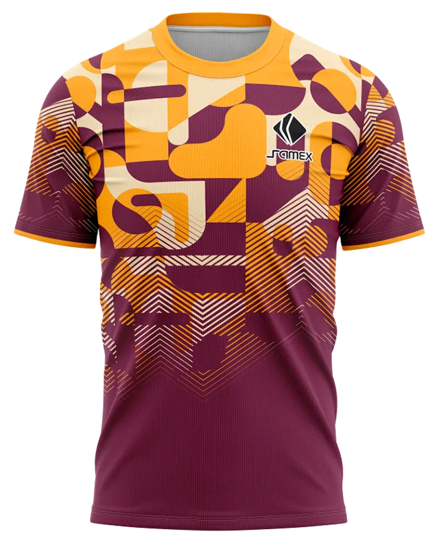 Camisetas Running Cod 0038 MORADA - NARANJA .