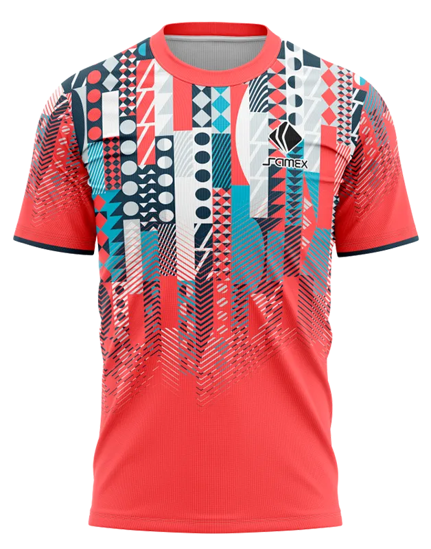 Camisetas Running Cod 0039 ROSADO - FIGURAS - AZUL - BLANCO .