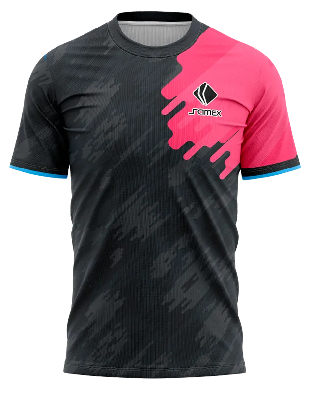 Camisetas Running Cod 0041 NEGRO - ROSADO - GRIS .