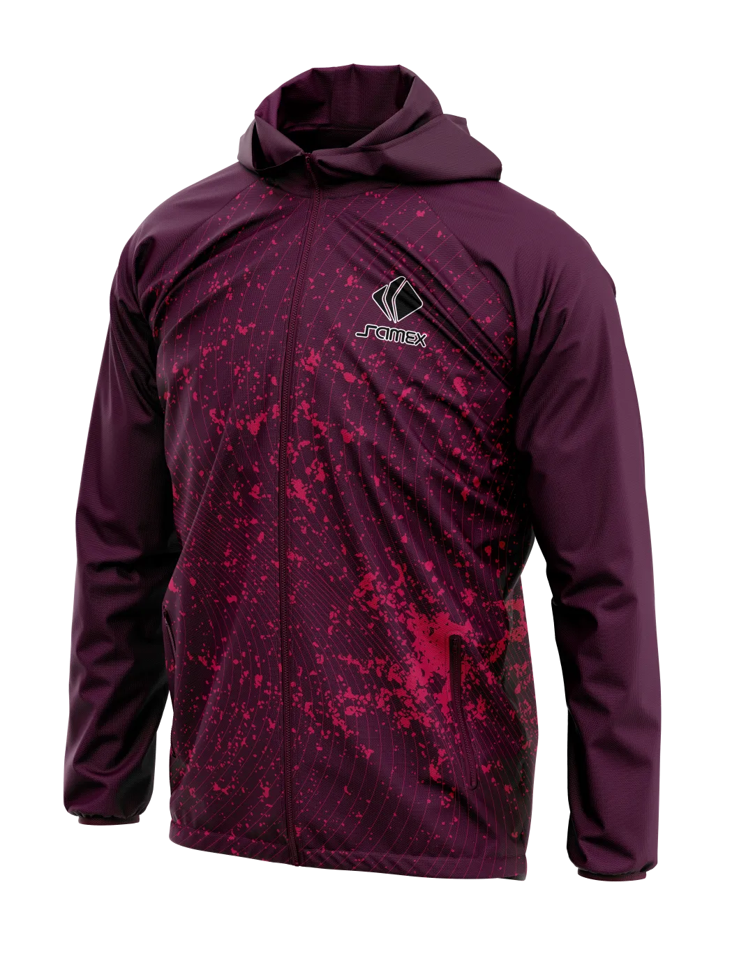Cortavientos Deportivo guinda splash