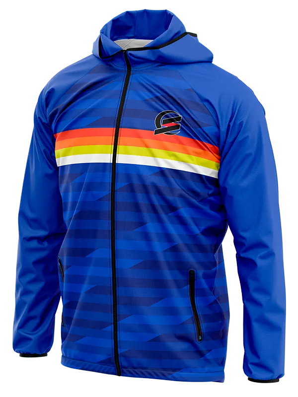 CORTAVIENTO DEPORTIVO VO2 MAX AZUL - FRANJAS cod: 0080 .