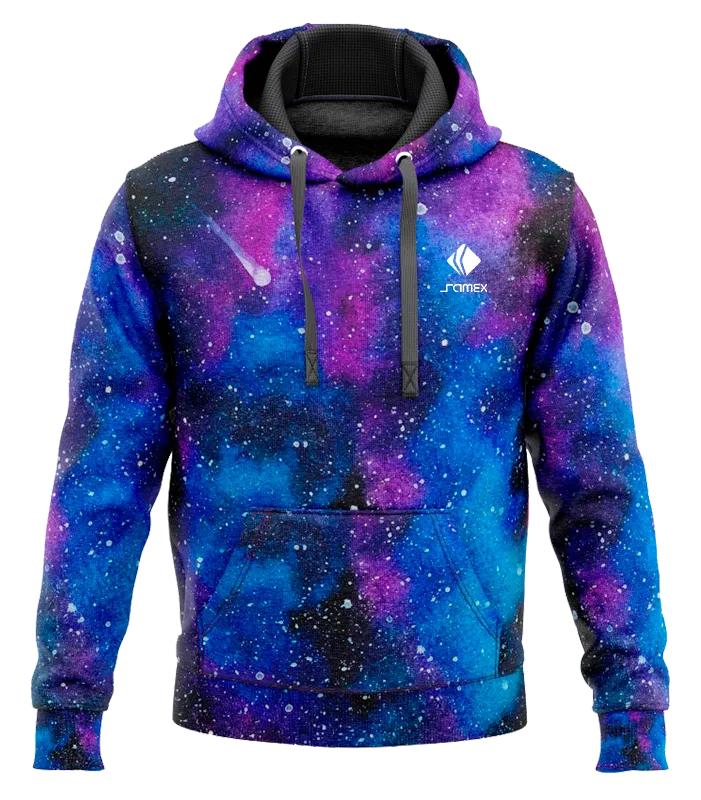 POLERON CON CAPUCHA GALAXYA COLORES COD: 0001 .
