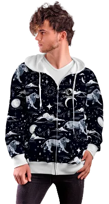POLERON CON CIERRE COD. 004 AZUL ESPACIAL - LEON