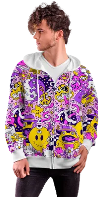 POLERON CON CIERRE COD. 019 CARTOON COLORES