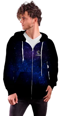 POLERON CON CIERRE COD. 043 NEGRO GALAXIA