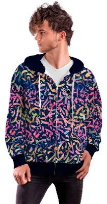 POLERON CON CIERRE COD. 090 AZUL PICA PICA COLORES