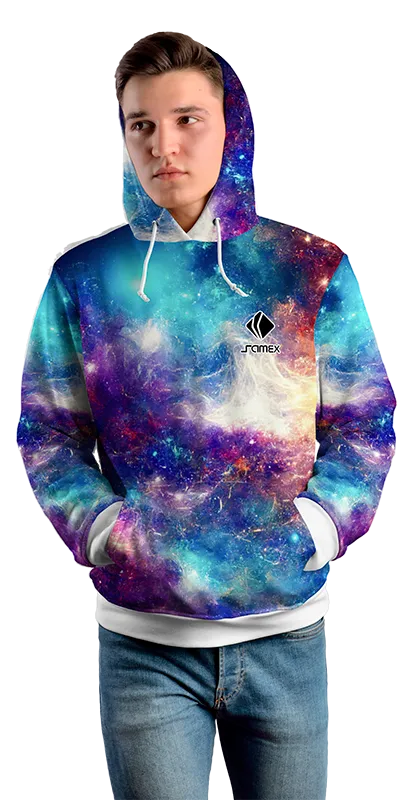 Poleron Con Capucha Cod 0075 POLERA GALAXYA COLORES .
