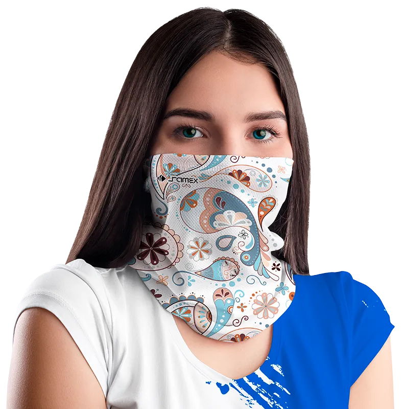 BANDANAS BLANCO PAISLEY COLORES cod: 0007