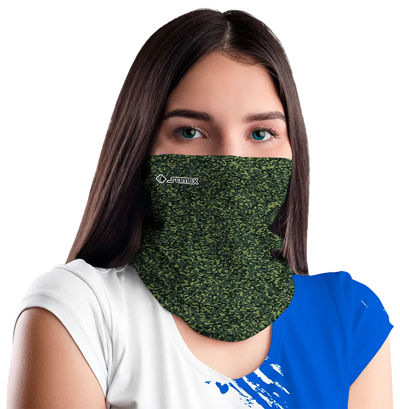 Bandana Dama Cod 0037 AZUL - CELESTE - CAMUFLAJE .