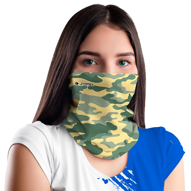 Bandana Dama Cod 0039 NEGRO - GRIS - CAMUFLAJE .