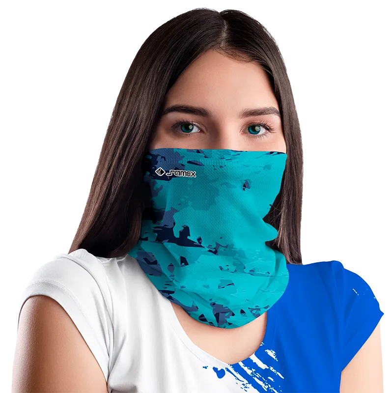 BANDANA DAMA COD. 051 TURQUESA - AZUL - CAMUFLAJE