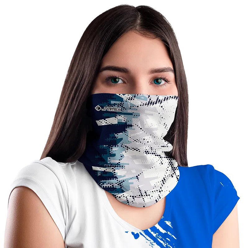 BANDANA DAMA COD. 059 BLANCO - AZUL