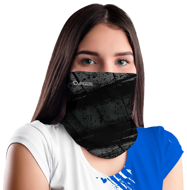 BANDANA DAMA COD. 060 NEGRO GRUNGE GRIS