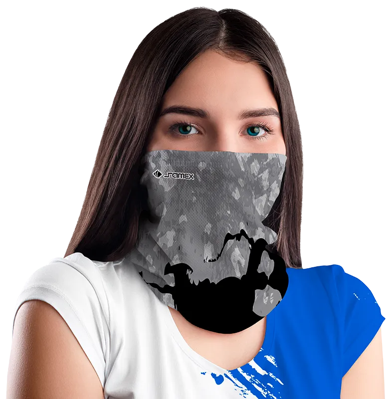 BANDANA DAMA COD. 062 MILITAR GRIS - NEGRO
