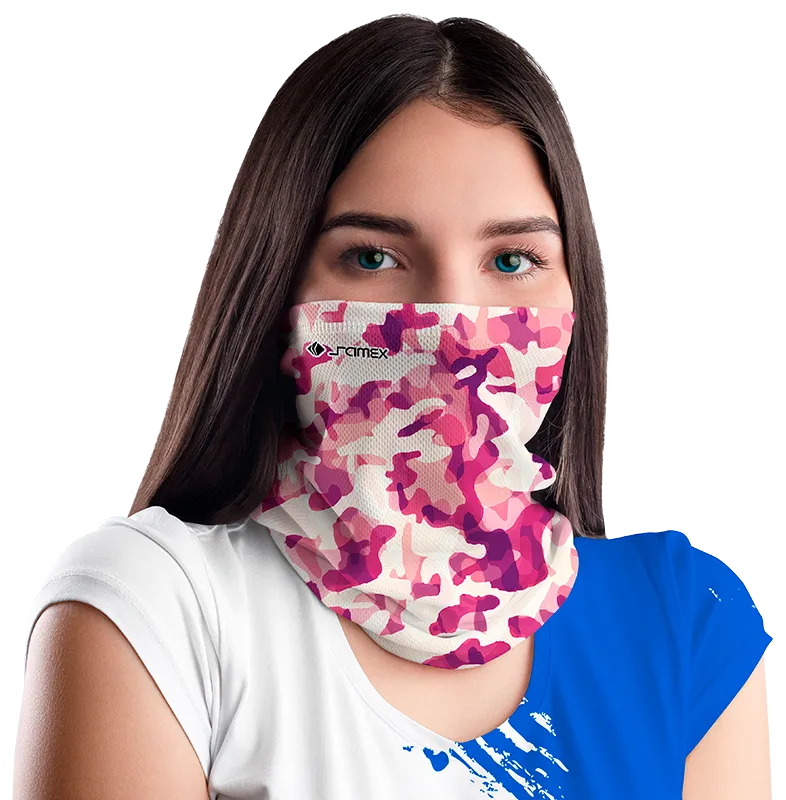 BANDANA DAMA COD. 088 BLANCO CAMUFLADO ROSADO