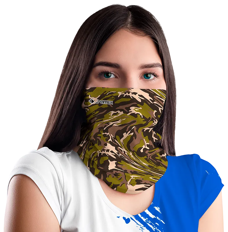 BANDANA DAMA COD. 093 CAMUFLADO VERDE - MARRON