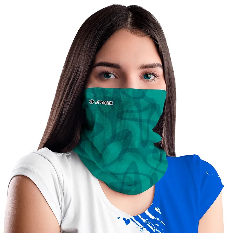BANDANA DAMA COD. 099 ONDAS TURQUESA