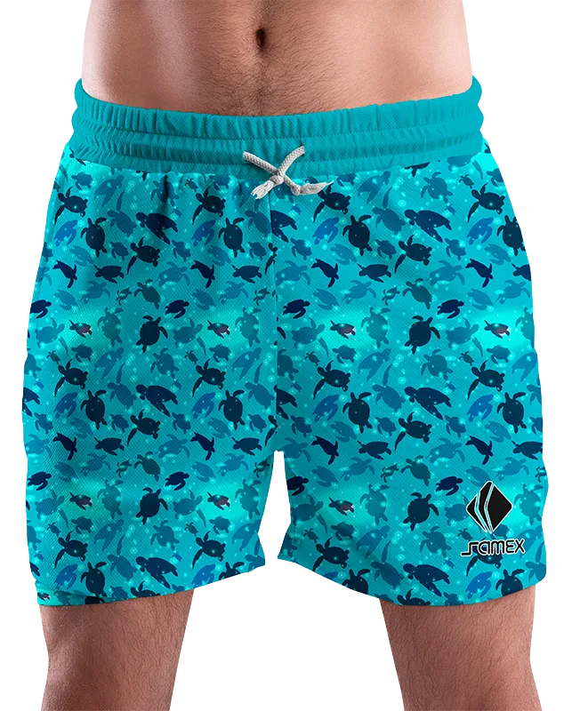 SHORT URBANO HOMBRE COD. 022 CELESTE - TORTUGAS