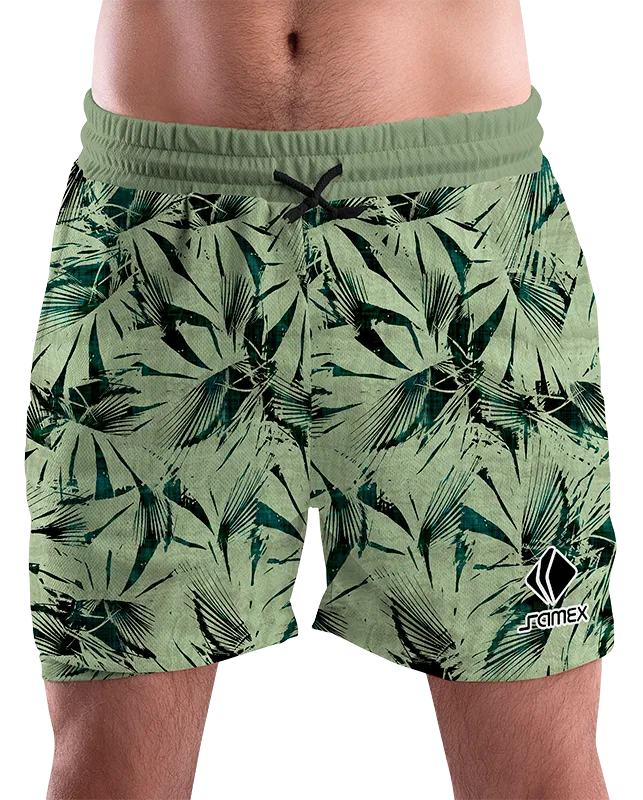 SHORT URBANO HOMBRE COD. 028 VERDE JASPEADO