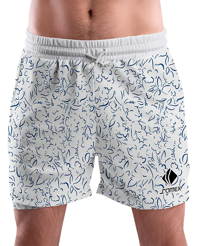 SHORT URBANO HOMBRE COD. 050 BLANCO LINEAS