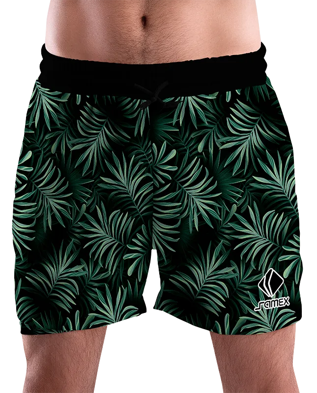 SHORT URBANO HOMBRE COD. 053 VERDE - HOJAS