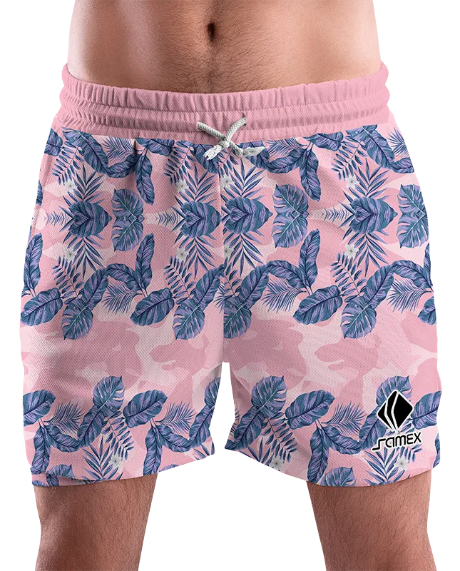 SHORT URBANO HOMBRE COD. 066 ROSADO - CAMUFLAJE - HOJAS