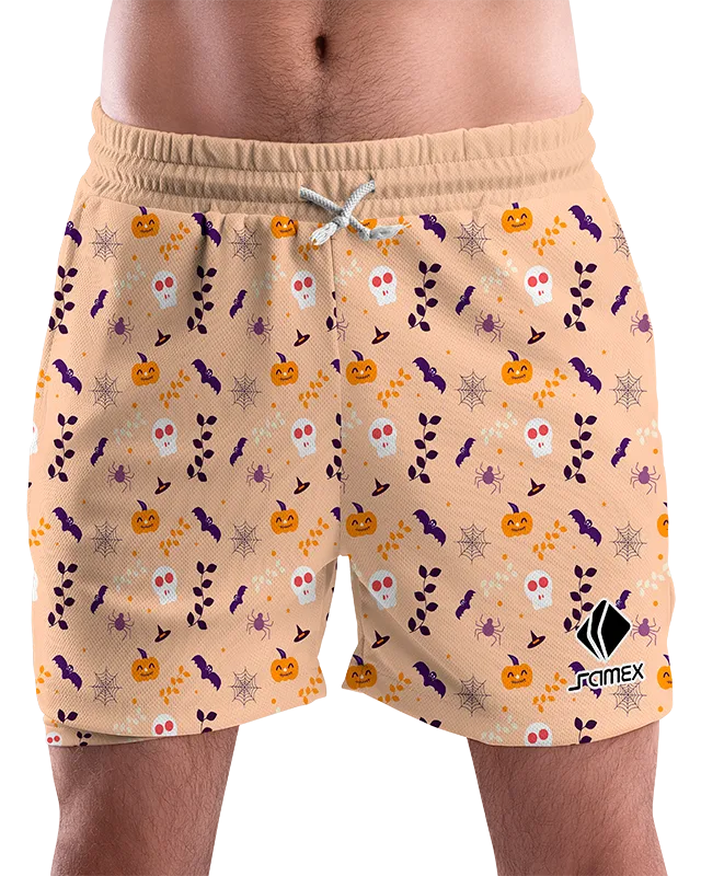 SHORT URBANO HOMBRE COD. 090 NARANJA - HALLOWEEN