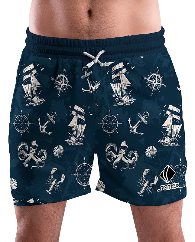 SHORT URBANO HOMBRE COD. 091 AZUL - MAPA - BARCO