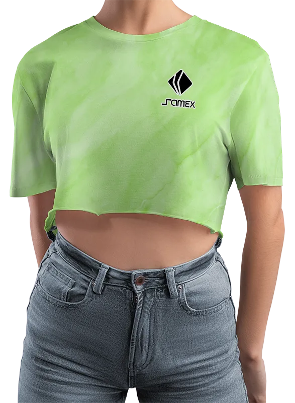 CROP TOP PERSONALIZADO CROP TOP VERDE - MARMOL COD: 0069 .