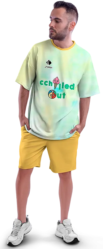 Polo Oversize Cod 0049 BOLA DE TIE DYE DE HELADO ENFRIADO .