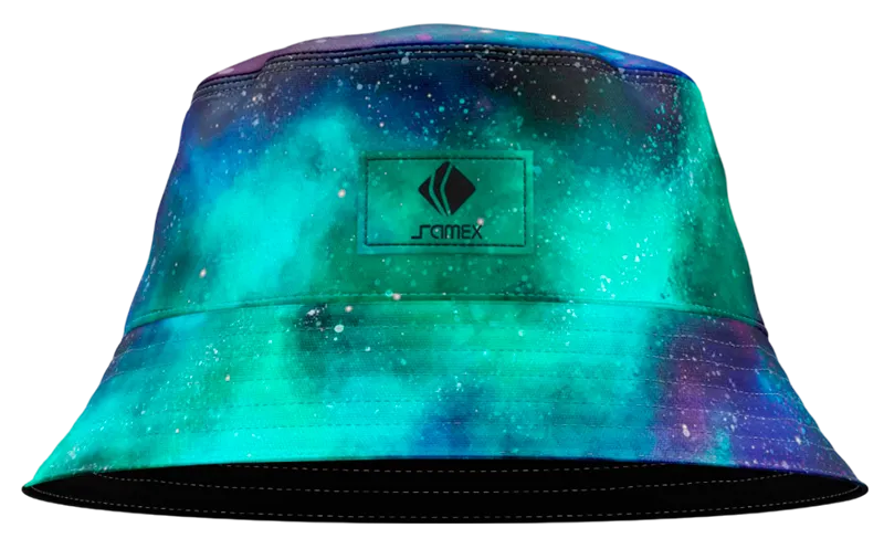 BUCKET HAT TURQUESA - MORADO - GALAXYA COD: 0003 .