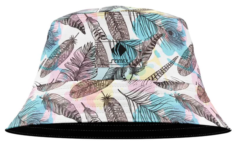 BUCKET HAT COLORES - HOJAS NEGRAS COD: 0009 .