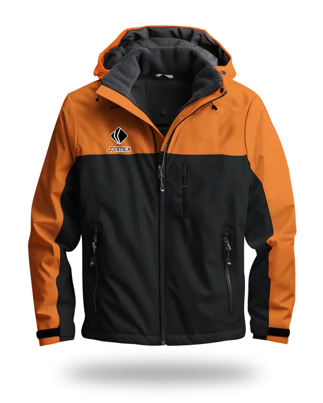 ChaquetasParka Corporativa naranja y negro