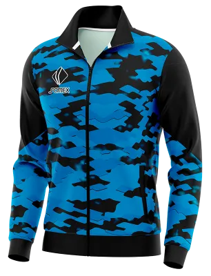 BUZO DEPORTIVO PERSONALIZADO BUZO MANCHESTER UNITED 2021-22 CELESTE - NEGRO COD: 0029 .