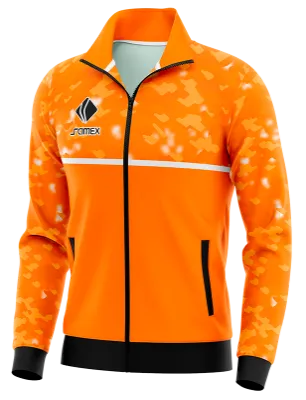 BUZO DEPORTIVO PERSONALIZADO BUZO JUVENTUS CAMUFLADO NARANJA COD: 0034 .