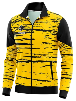 BUZO DEPORTIVO PERSONALIZADO BUZO PARIS SAINT GERMAIN AMARILLO - NEGRO - LINEAS COD: 0045 .
