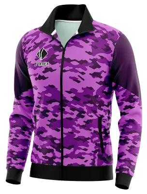 BUZO DEPORTIVO PERSONALIZADO BUZO JUVENTUS CAMUFLADO MORADO COD: 0049 .