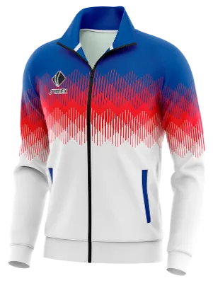 BUZO DEPORTIVO PERSONALIZADO BUZO INGLATERRA BLANCO - ROJO -AZUL - LINEAS COD: 0088 .