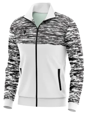 BUZO DEPORTIVO PERSONALIZADO BUZO TEMPLATE BORUSIA BLANCO - NEGRO - LINEAS COD: 0090 .