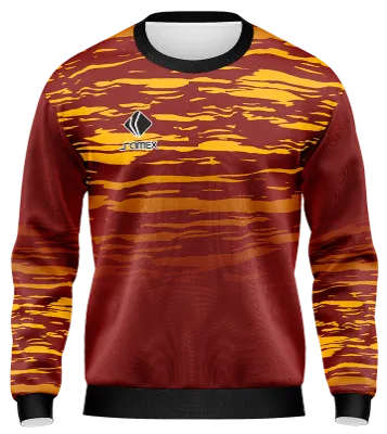 BUZO DEPORTIVO CUELLO REDONDO PERSONALIZADO BUZO ETOILE S.S THIRD KIT 2021-22 GUINDA - AMARILLO - LINEAS COD: 0023 .