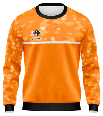 BUZO DEPORTIVO CUELLO REDONDO PERSONALIZADO BUZO JUVENTUS CAMUFLADO NARANJA COD: 0034 .