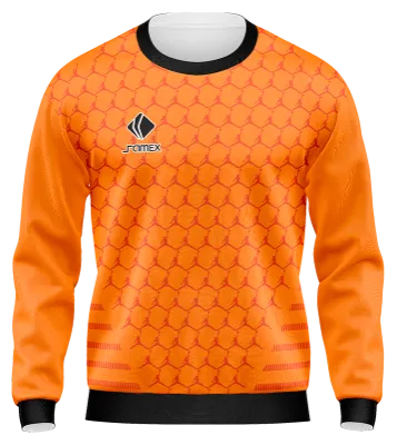 BUZO DEPORTIVO CUELLO REDONDO PERSONALIZADO BUZO PSG JORDAN CONCEPT NARANJA - NEGRO - JORDAN COD: 0042 .