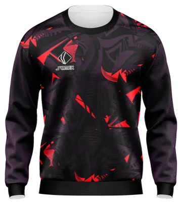 BUZO DEPORTIVO CUELLO REDONDO PERSONALIZADO BUZO ARSENAL 2022NEGRO - MORADO -ROSADO COD: 0043 .